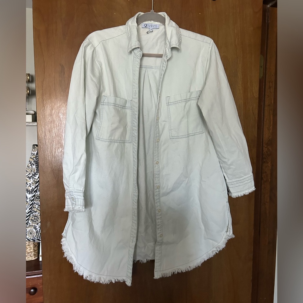 Zele Light Blue Jean Jacket